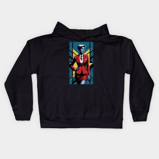 Banker woman art Kids Hoodie